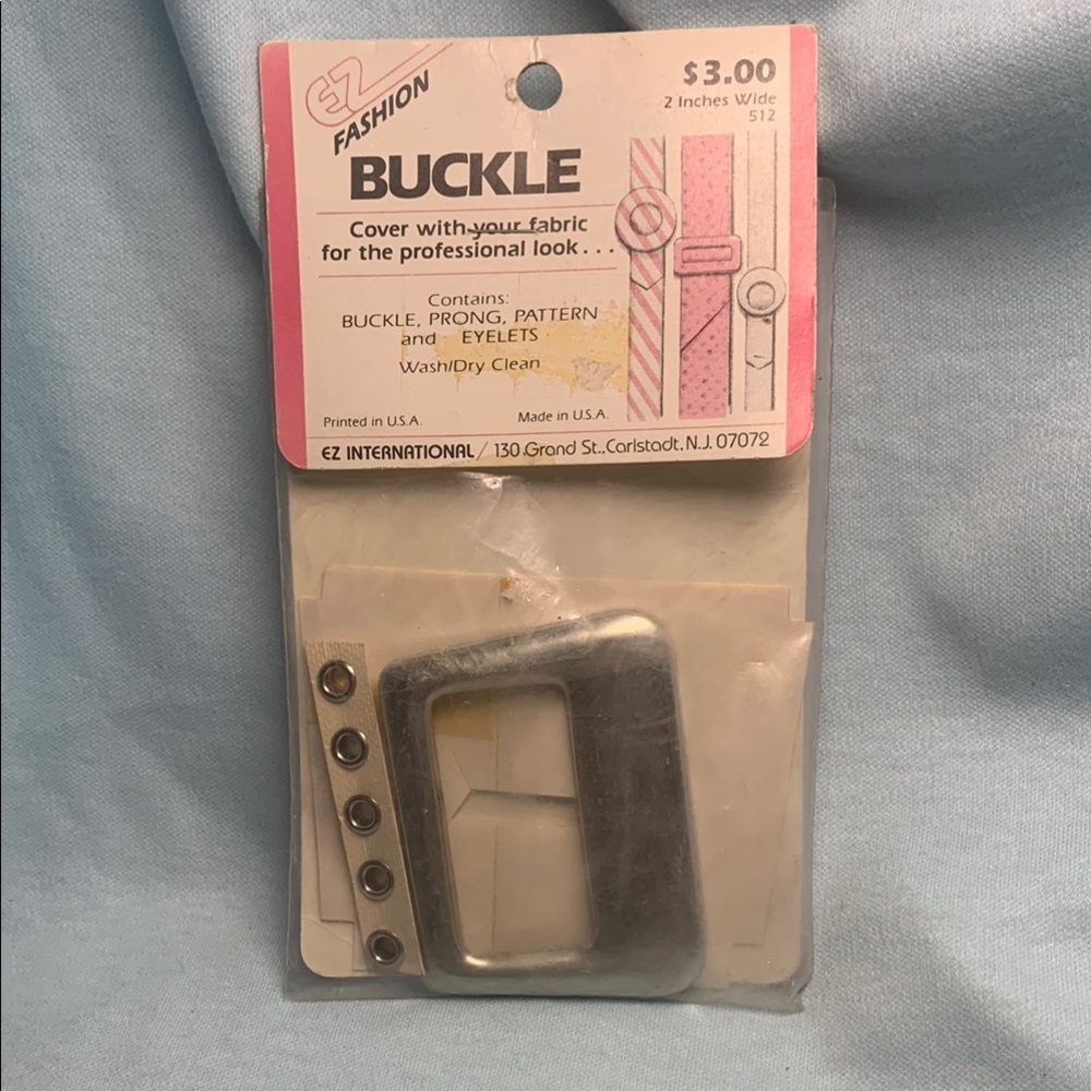 Vintage EZ Fashion Silver Toned Buckle NWT